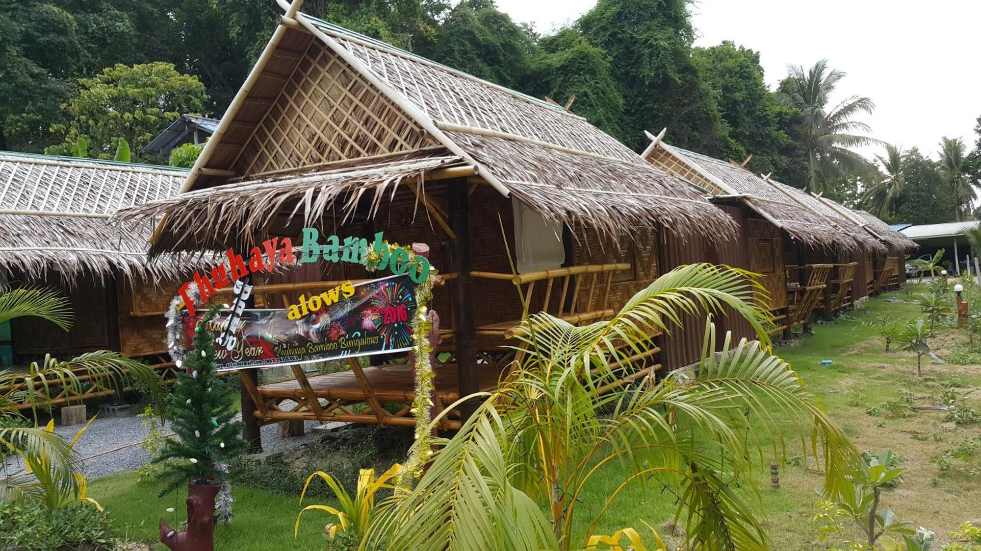 Phuhaya Bamboo Bungalows Koh Lanta Bagian luar foto